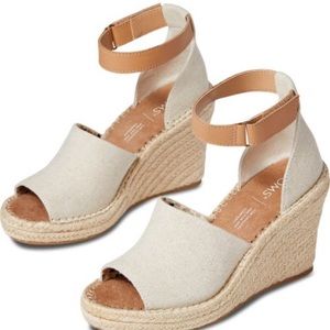 NWOT TOMS Marisol Espadrille Wedge Sandal